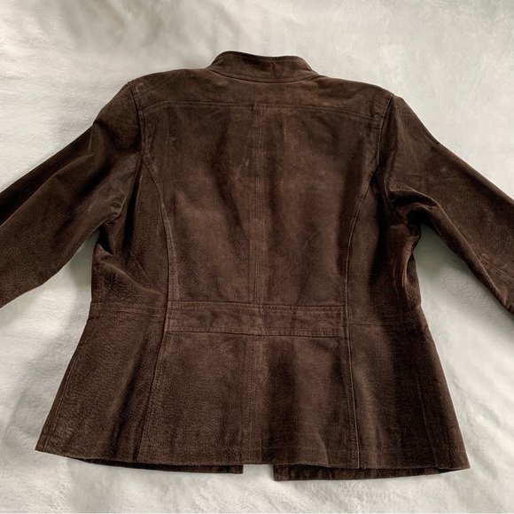Ruff Hewn Suede Leather brown jacket - Picture 8 of 14